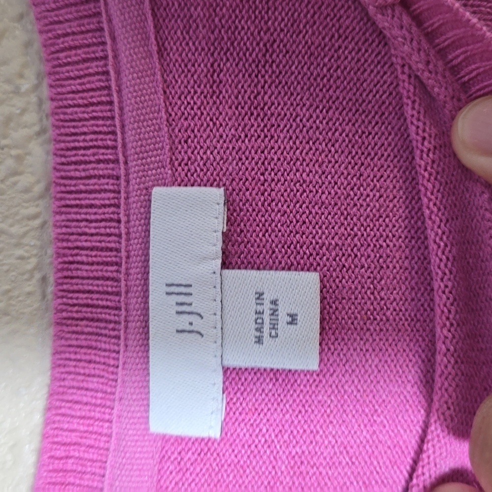 J. Jill Pink 3/4 Sleeve Sweater Top - Picture 3 of 5
